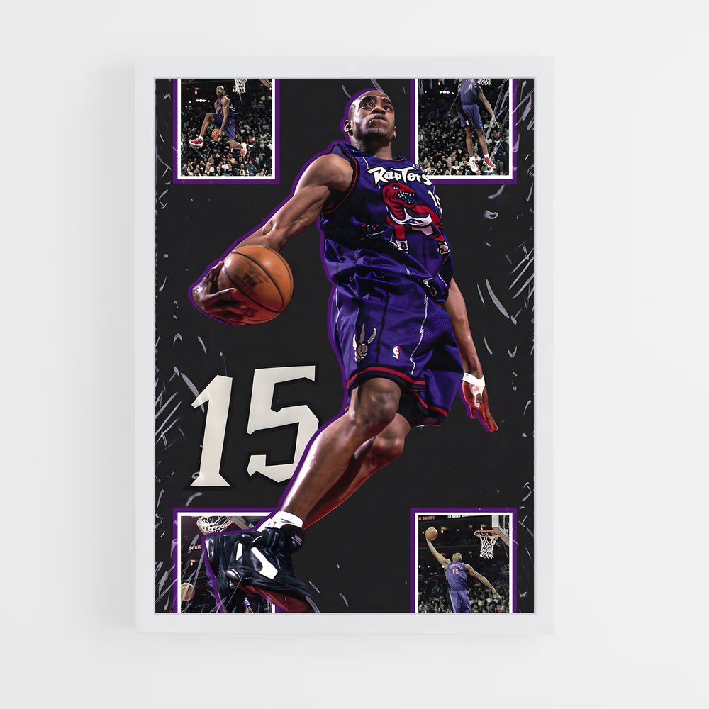 Poster Vince carter capturés – affiche Basketball (vue 3)